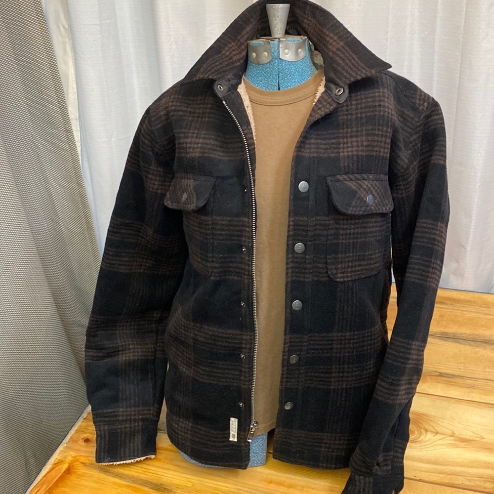 Stetson Wool Jacket with Shearling Lining. New Never Worn.